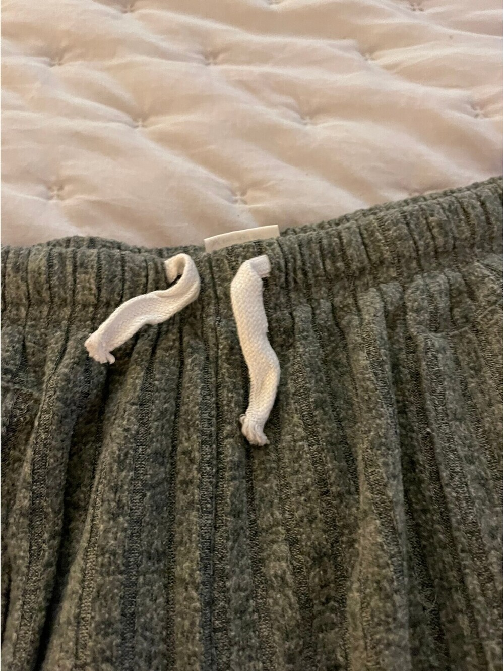 Heather Green Ribbed Henley and Jogger Lounge Set (Large) - Picture 10 of 10